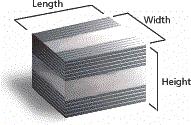 Volumetric weight dimensions